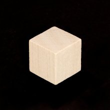 7/8" Wooden Block Cube