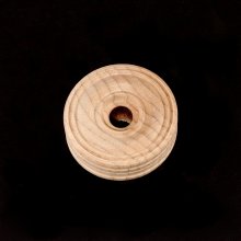 1-1/4" x 1/2" Wood Toy Wheel with Treads