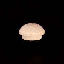 3/8" Maple Wood Mushroom Head Furniture Button