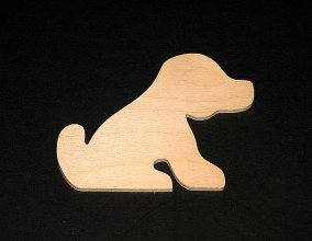 Dog Cutout - Hand Cut Plywood