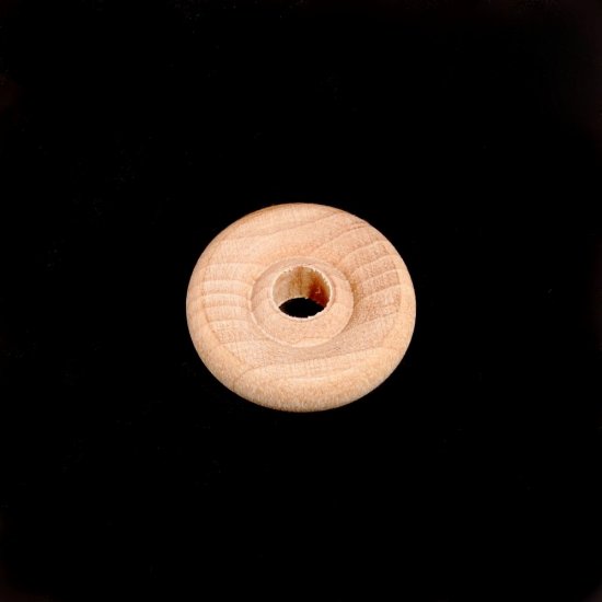 (image for) 3/4'' x 3/16'' Wood Faced Wheel with a 3/16" hole