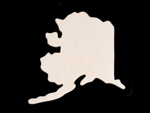 (image for) Alaska Cutout - Hand Cut Plywood (In Stock)