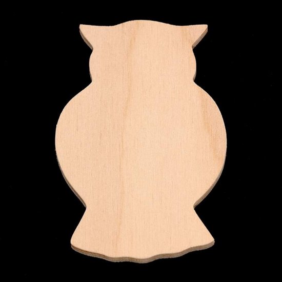 (image for) Bird Cutout - Owl - Hand Cut Plywood