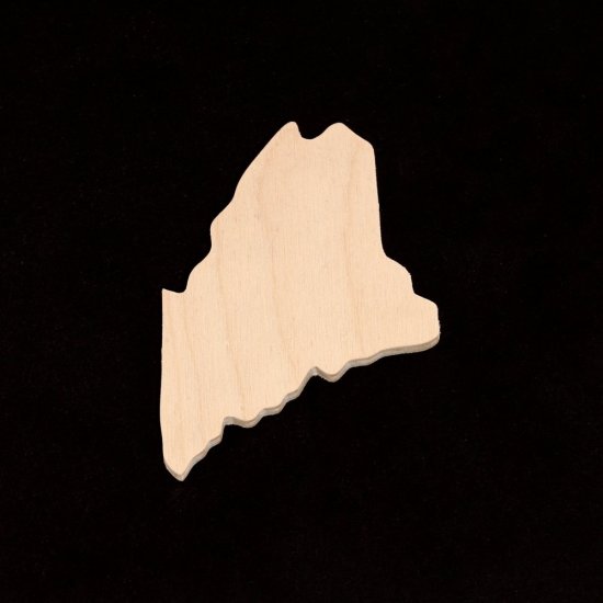 Maine Cutout - Hand Cut Plywood