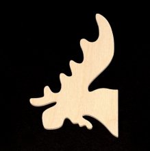 Moose Head Cutout - Hand Cut Plywood