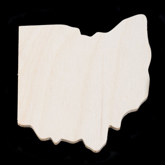 (image for) Ohio Cutout - Hand Cut Plywood (Special Order)