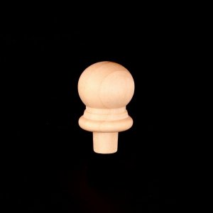 19/32" Wood Round Finial