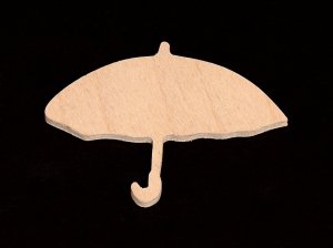 (image for) Umbrella Wood Cutout Shape-Hand cut plywood