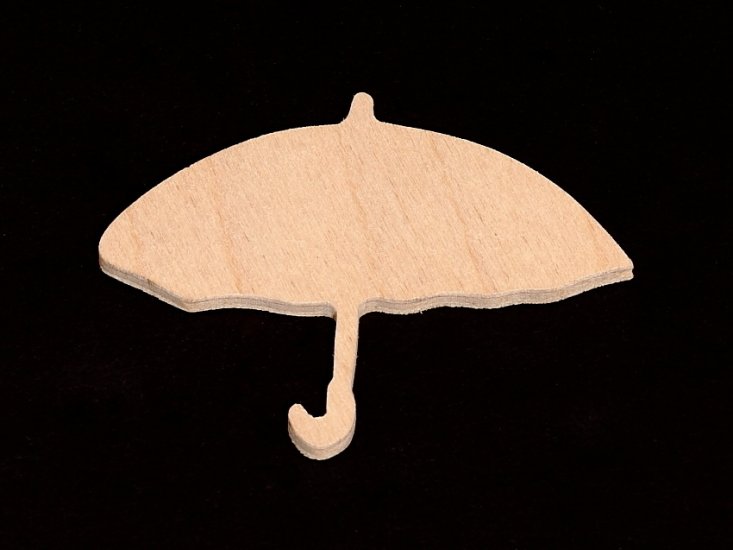 (image for) Umbrella Wood Cutout Shape-Hand cut plywood