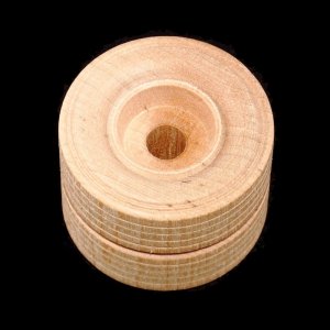 2" x 1-1/2" Wood "Dooley" Toy Wheel with Treads