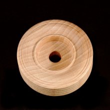 2-1/4" x 3/4" Wood Toy Wheel with Treads