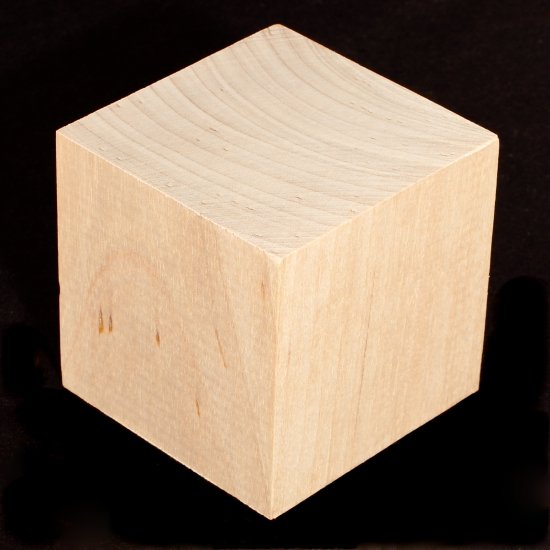 2-1/4" Wooden Block Cube