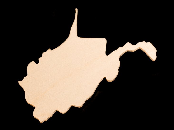 (image for) West Virginia Cutout - Hand Cut Plywood (Special Order)
