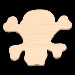 (image for) Skull & Crossbones - Great for Halloween! - Hand Cut Plywood