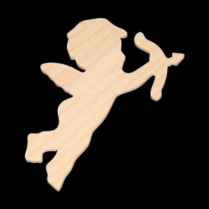 Cupid With Bow Cutout - Hand Cut Plywood