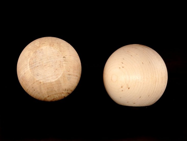 Second Quality - 2-1/4" Wood Ball Knob *No hole*