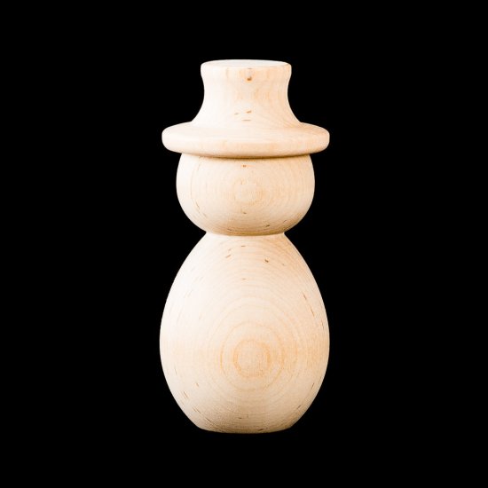 (image for) 4" Tall Snowman Turning With Flat Hat