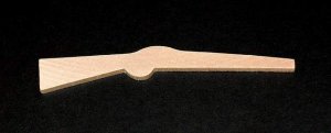 (image for) Rifle Cutout - 19/32" Tall x 4-3/16" Wide x 3/16" Thick