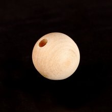 3/4" (20MM) Wood Round Bead With a 3/16" Hole.