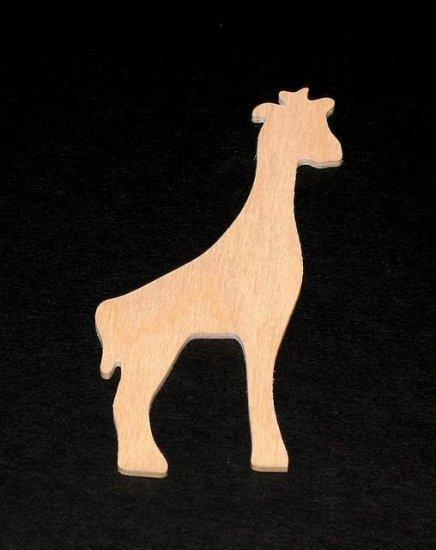 Giraffe Cutout - Hand Cut Plywood