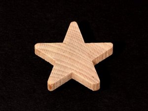 (image for) Medium Rounded Star - 1-1/2" Wide x 1-1/2" Tall x 0.20" Thick