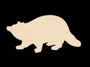 Raccoon Shape - Hand Cut Plywood