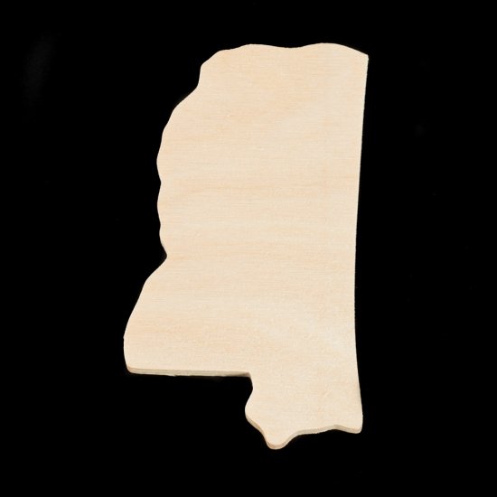 (image for) Mississippi Cutout - Hand Cut Plywood (Special Order)