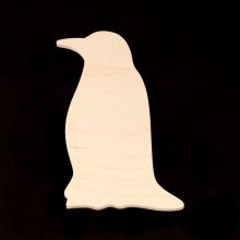 Bird Cutout - Penguin - Emperor Penguin- Hand cut Plywood
