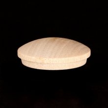 1" Maple Wood Mushroom Head Furniture Button