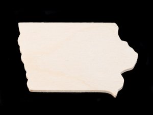 (image for) Iowa Cutout - Hand Cut Plywood (Special Order)