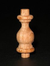 1-1/2" Oak Wood Gallery Rail Spindle