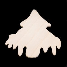 Christmas Tree with Snow - Hand Cut Plywood