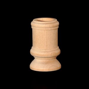 (image for) Unfinished Wood Candlestick Holder
