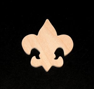 (image for) "Scout" Emblem Cutout - Handcut Plywood.