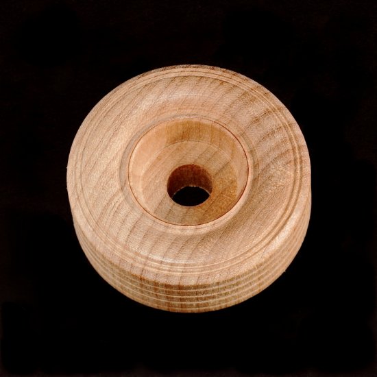 (image for) 2" x 3/4" Wood Toy Wheel with Treads