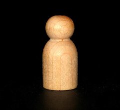 Second Quality - Wood Tot Peg Doll