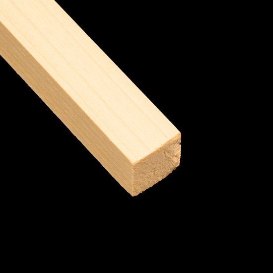 (image for) 5/8" x 36" Long Square Wood Dowel