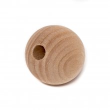 1" (25MM) Wood Round Bead With a 1/4" Hole.