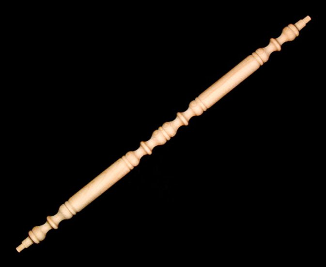 (image for) 24-1/4" x 1-1/8" Wood Baby Crib Spindle with a 3/8" Tenon