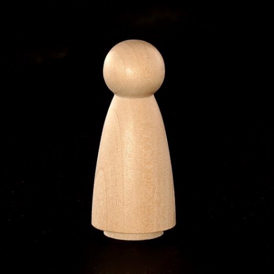 (image for) Angel Peg Doll - 2" Tall x 7/8" Diameter