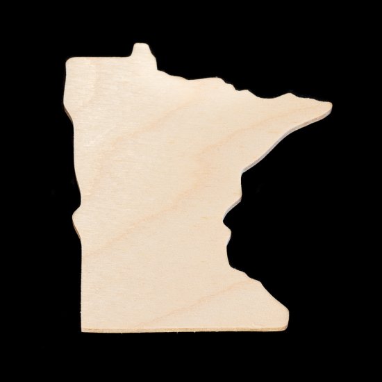 (image for) Minnesota Cutout - Hand Cut Plywood (Special Order)