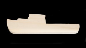 (image for) Chunky Pine Wood Lobster Boat Cutout - Extra Thick!