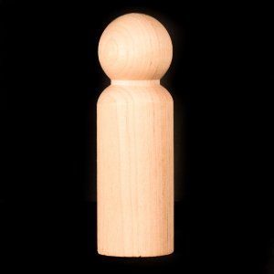 Large Man Peg Doll Body 3-9/16" Tall