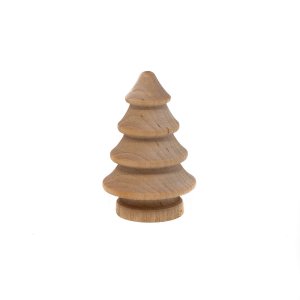 Wood Turned Christmas Tree - 2" Tall x 1-5/16" Wide