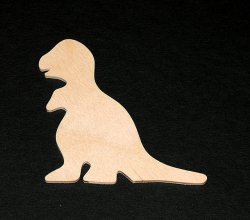 Dinosaur Cutout - Tyrannosaurus - Hand Cut Plywood