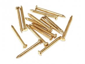 Brass Plated Escutcheon Pin - 1/2" Long x 18 Gauge
