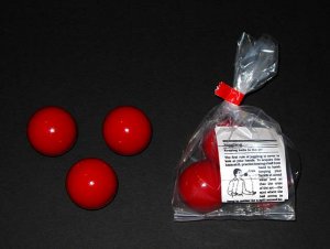 Juggling Set - 3 Painted Balls and Instruction Sheet