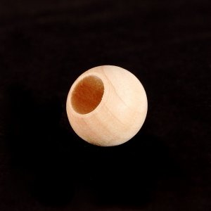 5/8" (16MM) Wood Round Bead With a 5/16" Hole.