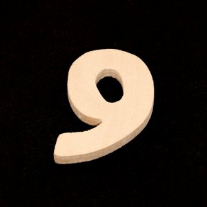 (image for) "9" Number - 1-1/2" Tall x 3/16" Thick