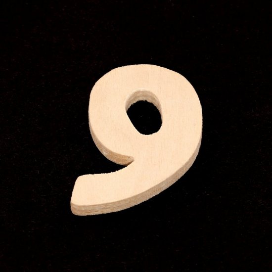 (image for) "9" Number - 1-1/2" Tall x 3/16" Thick